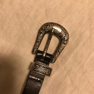 Black belt with silver details